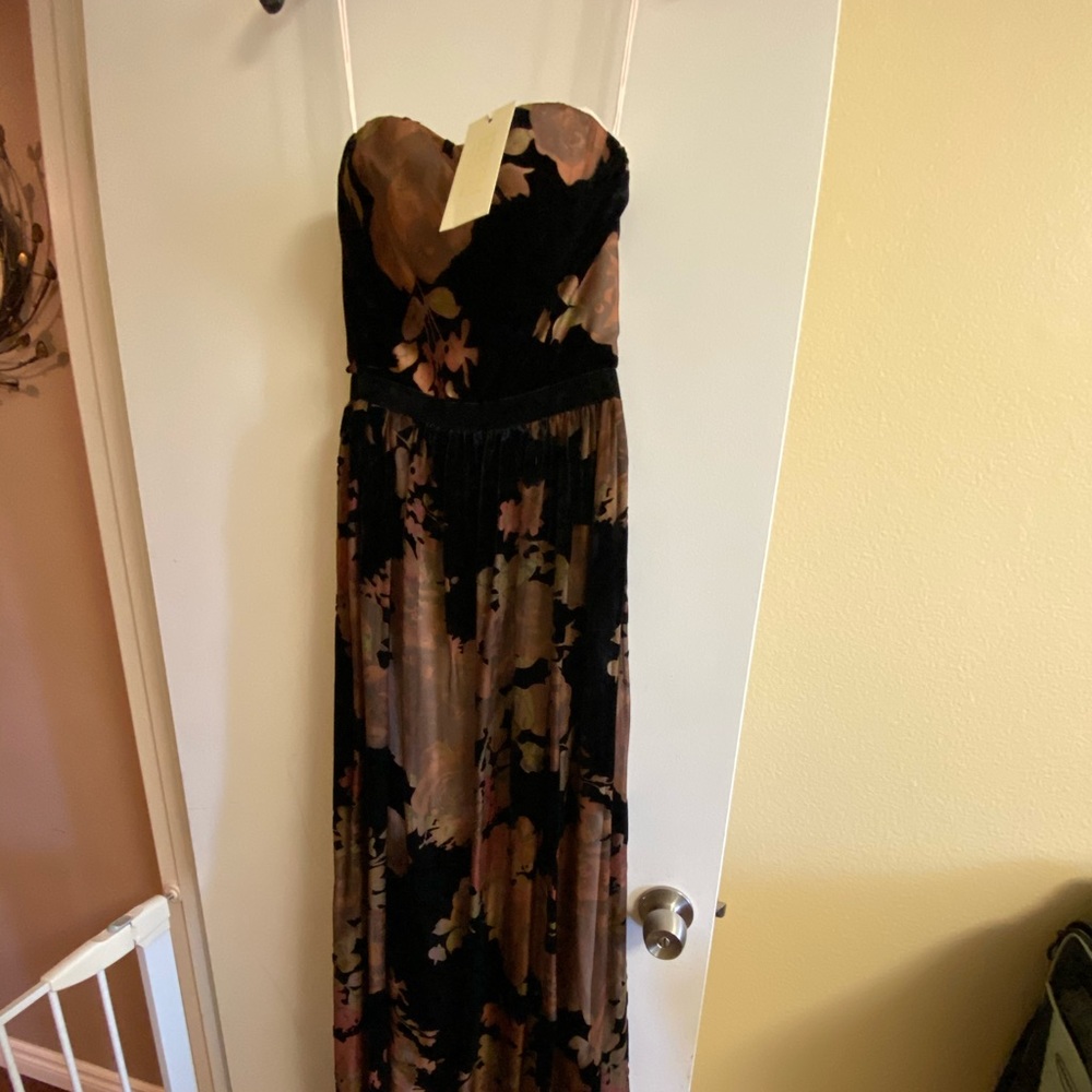 Anthropologie Rosalind Velvet gown MAXI DRESS - Picture 4 of 6